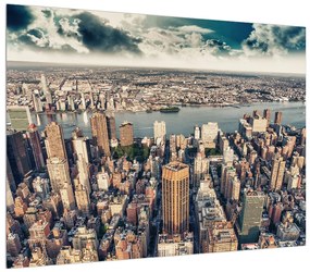Tablou panoramic cu oraș mare (70x50 cm), în 40 de alte dimensiuni noi