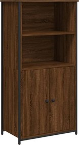 vidaXL Dulap înalt, stejar maro, 62x36x121,5 cm, lemn compozit