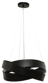 Pendul design modern Tornado negru 50cm