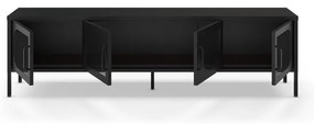 Comodă TV neagră 180x50 cm Tayra – Marckeric