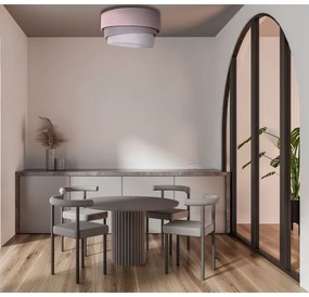 Duolla - Plafonieră TRIO 1xE27/15W/230V d. 45 cm roz/gri/alb