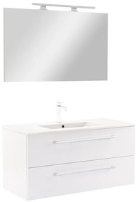 Mobilier complet de baie Vario Clam 100 alb-alb