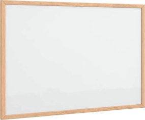 vidaXL Tablă albă magnetică cu ramă din lemn masiv de pin 60x40 cm