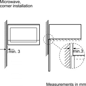 Cuptor cu microunde de încastrat Bosch BFL524MW0, 20 l, 800 W, 7 programe, Memorie, Dezghețare, Alb