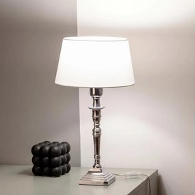 BRILAGI - Lampă de masă CERIA 1xE27/60W/230V Ø 25 cm argintie/albă