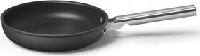 Tigaie cu capac SMEG CKFF2401BLM, 1,9 l, Ø24 cm, Acoperire cu teflon, Pana la 250°C, fără PFAS, Inductie, Negru