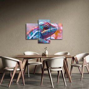 Tablou - Cameleon colorat (90x60 cm)