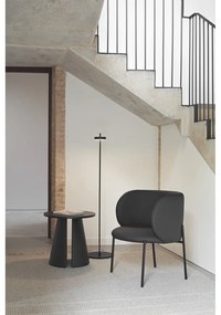 Fotoliu din imitație de piele negru Mogi - Teulat