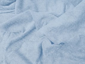 Cearsaf Frotir cu elastic 90x200 cm albastru deschis