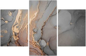 Tablou - Marmură gri-auriu (90x60 cm)