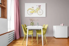 Tablou ilustrația bicicletei retro