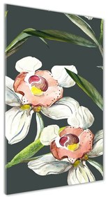 Tablou pe pe sticlă model floral