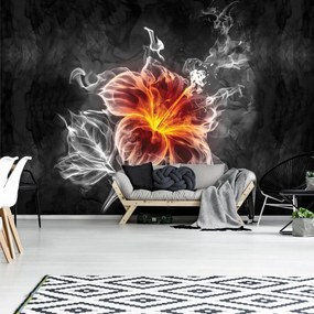 Fototapet - Floare - fum (152,5x104 cm)
