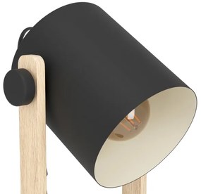 Eglo 43047 - Lampă de masă HORNWOOD 1xE27/28W/230V