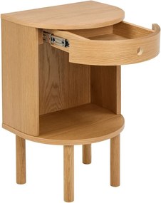 Noptieră în culoare naturală deschisă cu aspect de lemn de stejar Paron – Actona