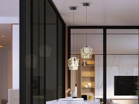 Pendul LED modern design decorativ Ingrid 1L champagne
