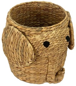 Coș de jucării pentru copii în culoare naturală din zambilă de apă ø 30x35 cm Elephant – Compactor