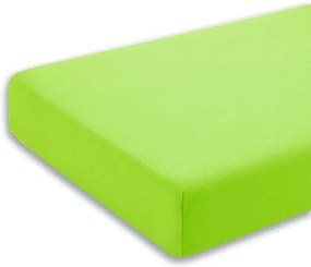 Cearceaf verde cu elastic pentru saltea 80 x 160 cm