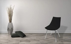 Set 4 scaune Dakota negru/crom