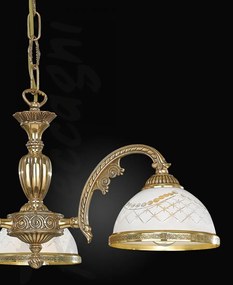 Candelabru din alama cu 3 brate design italian 7102