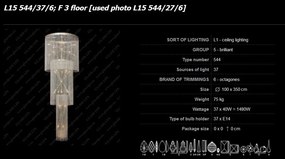 Lustra XXXL cristal Bohemia L15 544/37/6