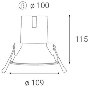 Corp de iluminat LED pentru baie LED2 ZERO LED/10W/230V 3000K CRI 95 IP43 negru d. 10,9 cm