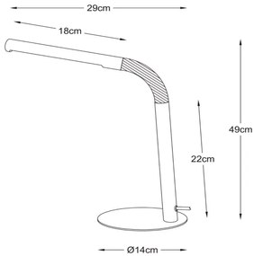 Lampă LED de masă GILLY LED/5W/230V albă Lucide 36612/03/31