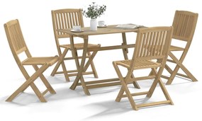 3295007 vidaXL Set mobilier de grădină, 5 piese, lemn masiv de acacia