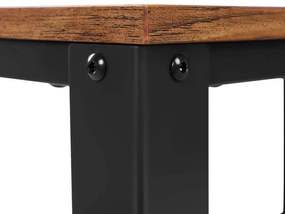 Masuta pe roti TAYLOR 60x40 cm, maro rustic