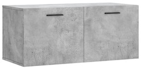 830096 vidaXL Dulap de perete, gri beton, 80x36,5x35 cm, lemn compozit