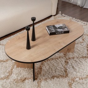 Masă de cafea Sable Sapphire Oak Black
