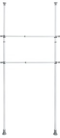Set 2 suporturi telescopice pentru haine Wenko Herkules, lungime 75 - 120 cm