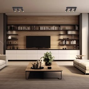 Spot FLOWER 3xGU10/8W/230V negru