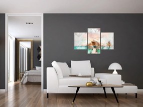 Tablou - Maldive, debarcader din lemn (90x60 cm)