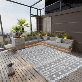 vidaXL Covor de exterior, ARAKIL gri, 190x290 cm, PP