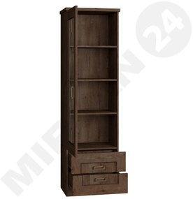 Vitrină sticlată Noris Niles L (stejar lefkas). 1058246
