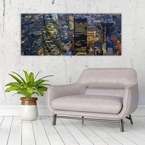 Tablou - Panorama de seară a Londrei (120x50 cm)