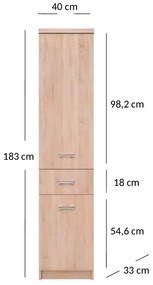 Raft Tianna (Stejar sonoma). 1053324