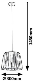 Pendul design clasic PIXIE alb/menta 5457 RX