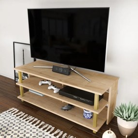 Comoda TV Pueblo - Gold, Oak