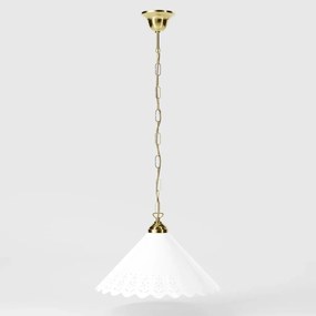 Pendul din alama si abajur ceramic Zefira