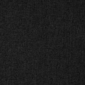 Scaun de podea pivotant, negru, material textil 1, Negru