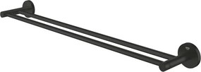Suport prosop bara dubla negru mat Grohe Essentials 60 cm