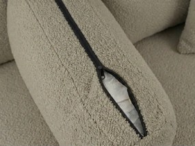 Set de canapele extensibil in forma de U SMART BOUCLE 303x143 cm, gri-maro