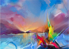 Tablou - Apus de soare (70x50 cm)