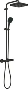 Coloana de dus cu baterie termostatata negru mat Grohe Tempesta Cosmopolitan 250 Cube