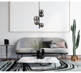 ITALUX PND-406007-V5A-BCR - Lustră pe tijă CANELLO 5xG9/5W/230V negru