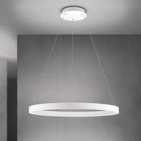 Lustra LED circulara iluminat sus si jos KOLK alb 80cm