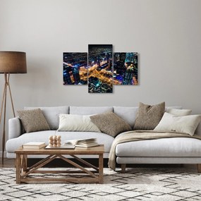 Tablou cu oraș nocturn (90x60 cm)