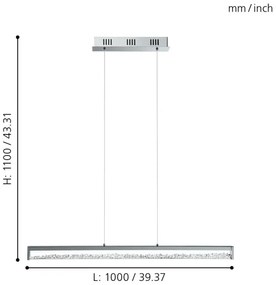 EGLO 90929 - LED Lustra cu cablu CARDITO 6xLED/6W/230V